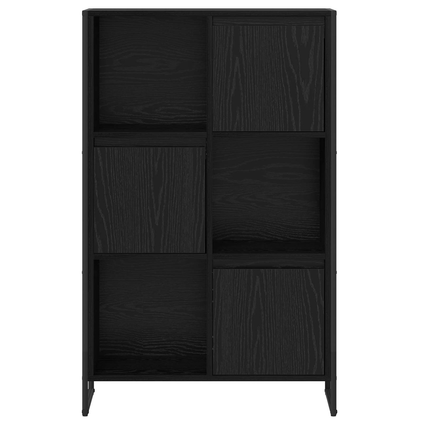 Bokhylla Svart Ek 68 x 30 x 108.5 cm