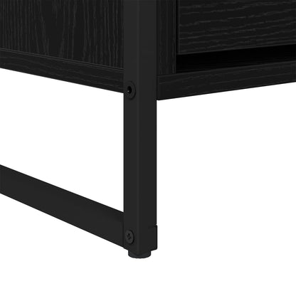 TV-Möbel Svart Ek TV-skåp med låda 100 x 36 x 49,5 cm