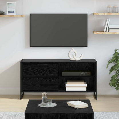 TV-Möbel Svart Ek TV-skåp med låda 100 x 36 x 49,5 cm