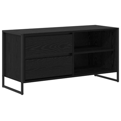 TV-Möbel Svart Ek TV-skåp med låda 100 x 36 x 49,5 cm