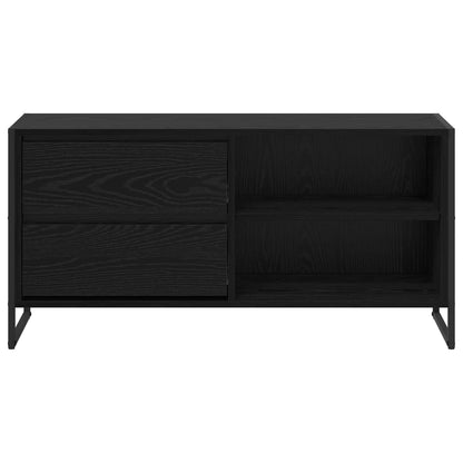TV-Möbel Svart Ek TV-skåp med låda 100 x 36 x 49,5 cm