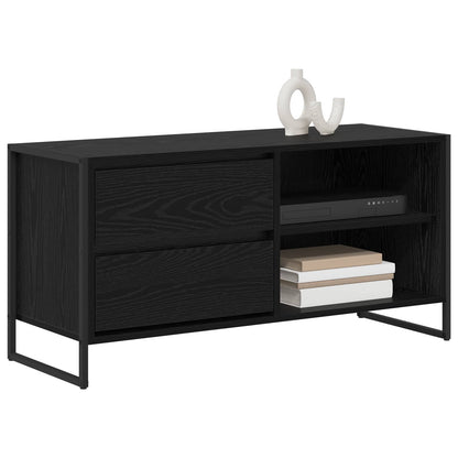 TV-Möbel Svart Ek TV-skåp med låda 100 x 36 x 49,5 cm