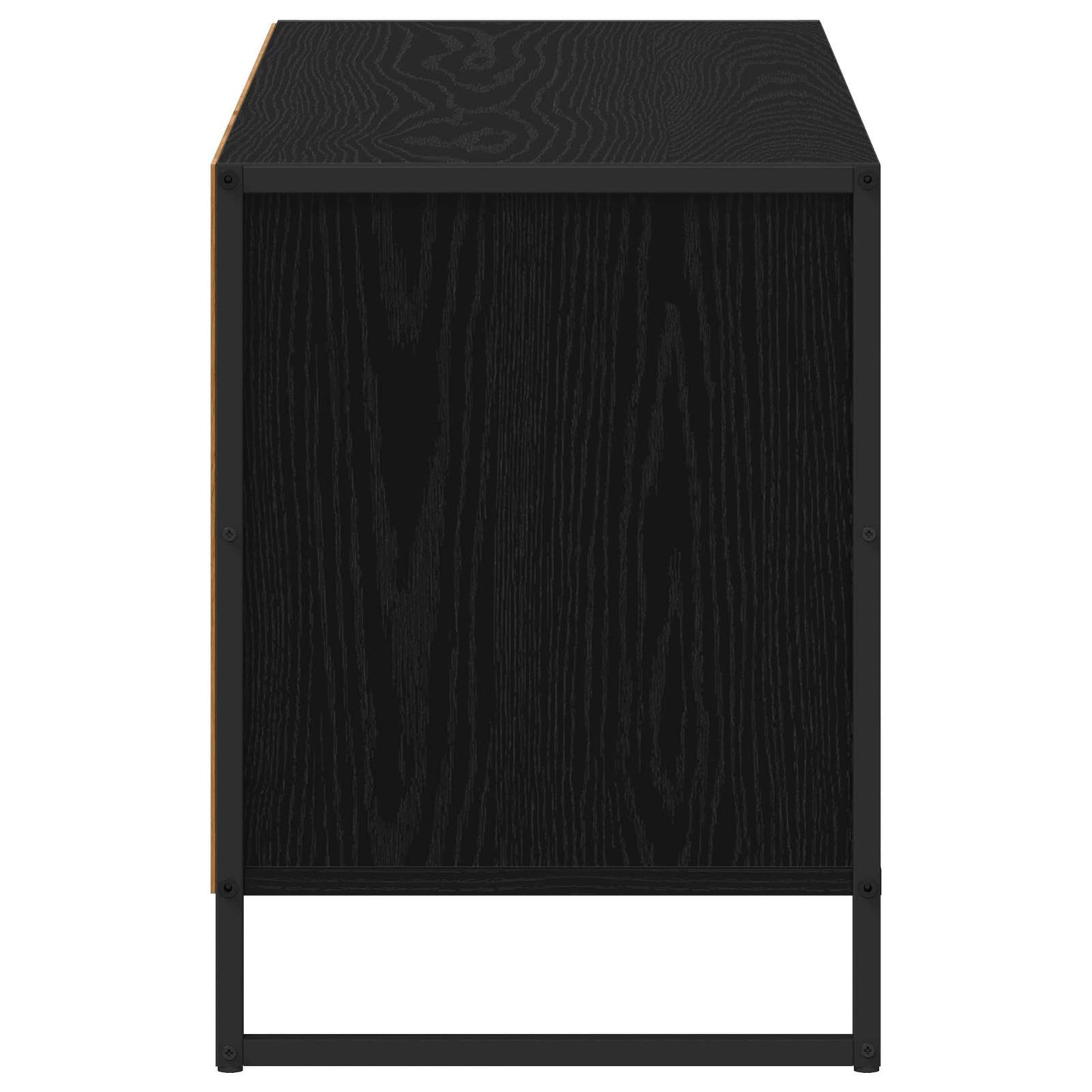 TV-Möbel Svart Ek TV-skåp med låda 100 x 36 x 49,5 cm