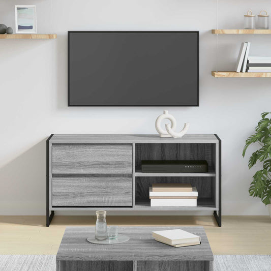 TV-Möbel Sonoma Grå TV-skåp med låda 100 x 36 x 49,5 cm