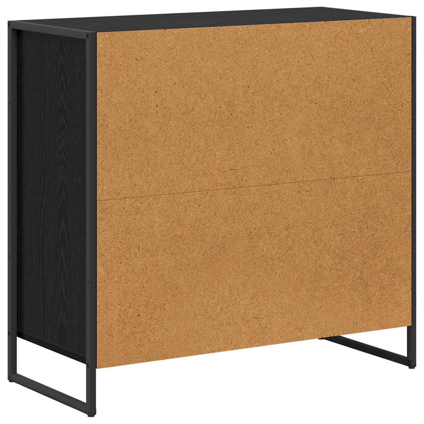 Skåp Svart Ek 79 x 36 x 75 cm
