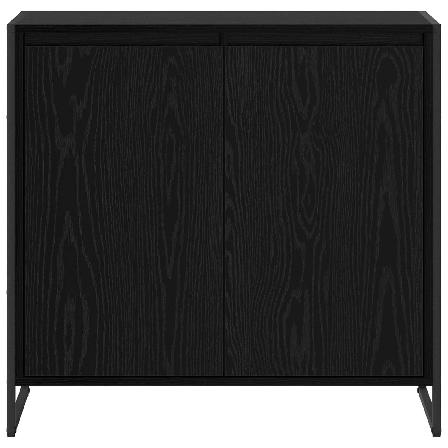 Skåp Svart Ek 79 x 36 x 75 cm