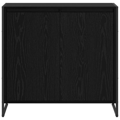 Skåp Svart Ek 79 x 36 x 75 cm