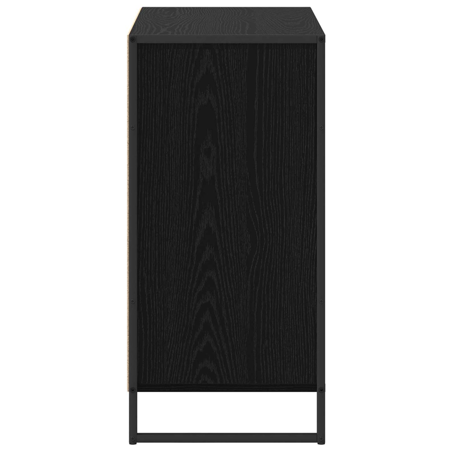 Skåp Svart Ek 79 x 36 x 75 cm