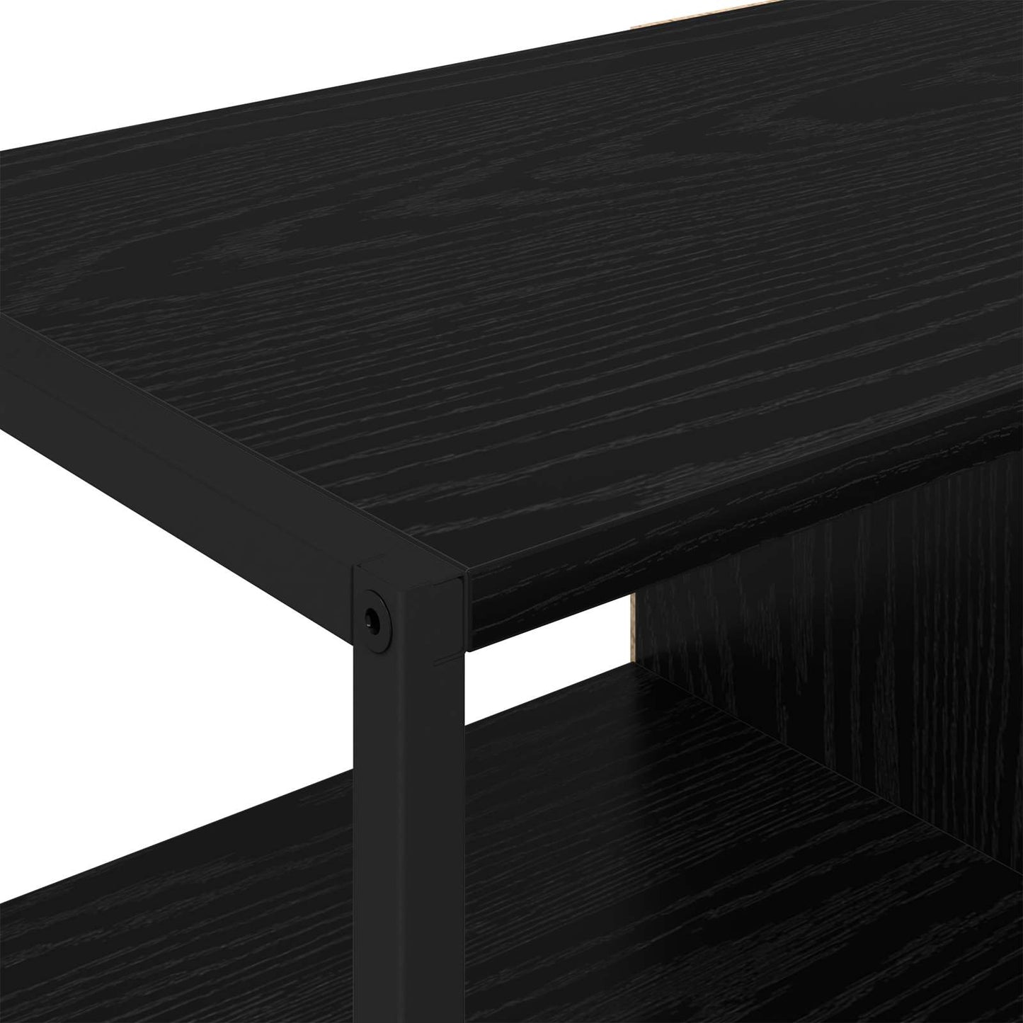 Skåp Svart Ek 96.5 x 30 x 75 cm