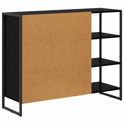 Skåp Svart Ek 96.5 x 30 x 75 cm
