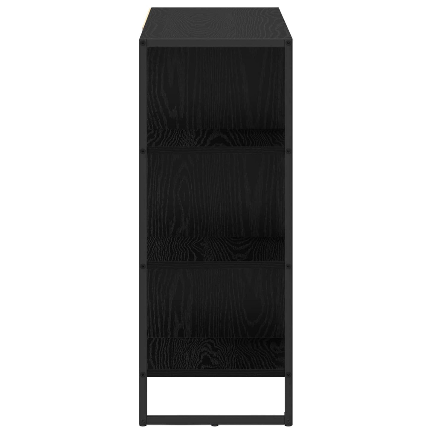 Skåp Svart Ek 96.5 x 30 x 75 cm