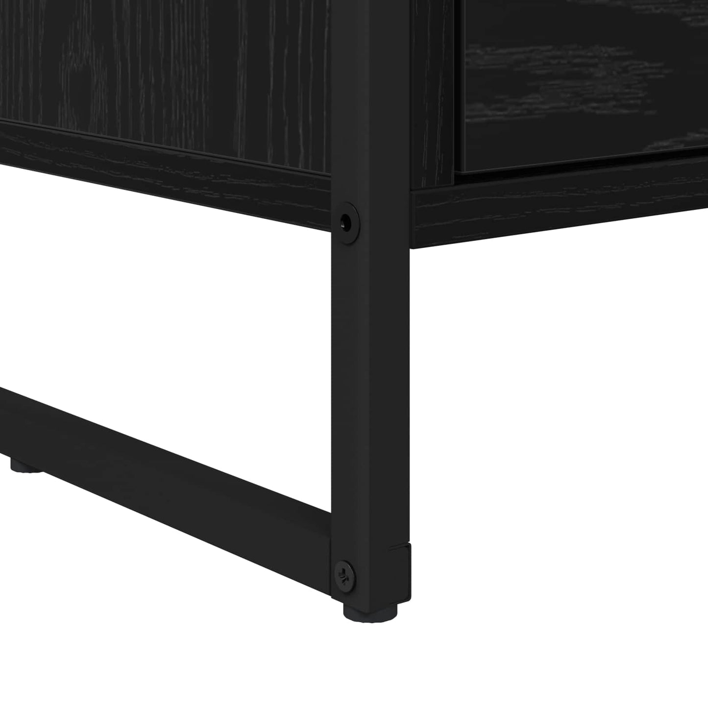 TV-Möbel Svart Ek TV-skåp med låda 100 x 36 x 49.5 cm