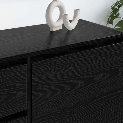 TV-Möbel Svart Ek TV-skåp med låda 100 x 36 x 49.5 cm
