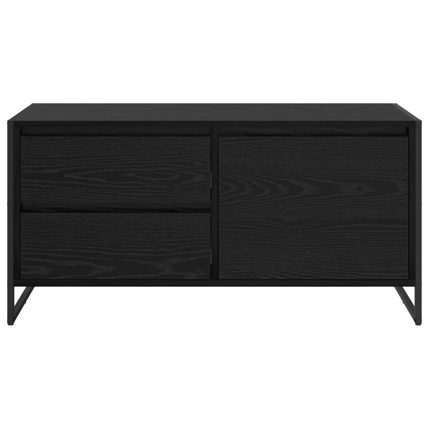 TV-Möbel Svart Ek TV-skåp med låda 100 x 36 x 49.5 cm