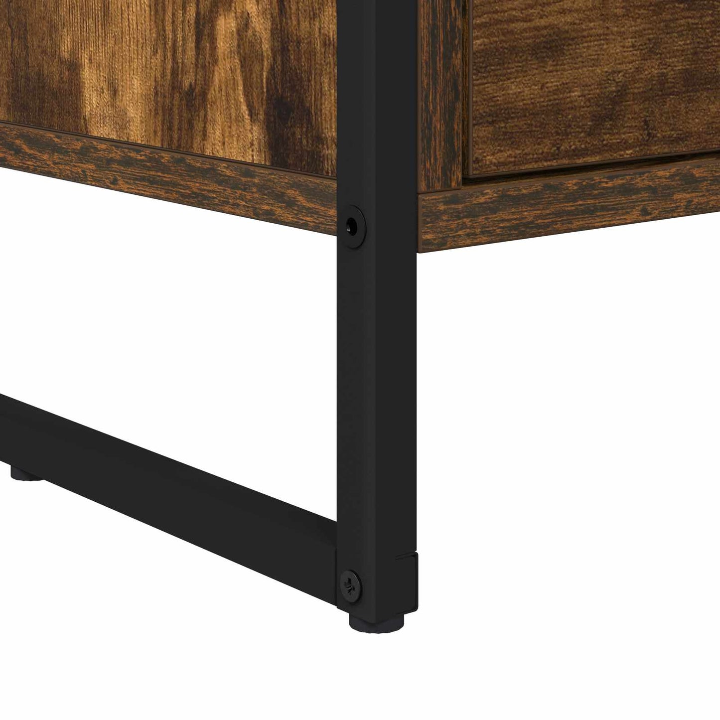 TV-Möbel Rökfärgad Ek TV-skåp med låda 100 x 36 x 49.5 cm