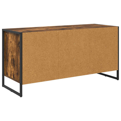 TV-Möbel Rökfärgad Ek TV-skåp med låda 100 x 36 x 49.5 cm