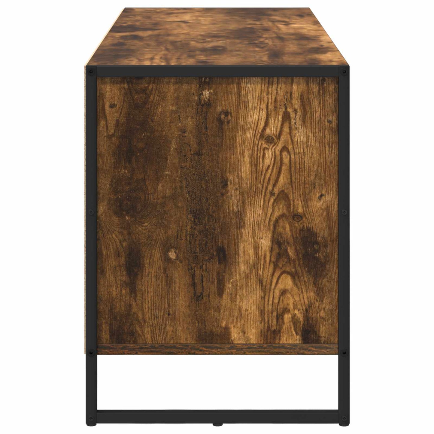TV-Möbel Rökfärgad Ek TV-skåp med låda 100 x 36 x 49.5 cm