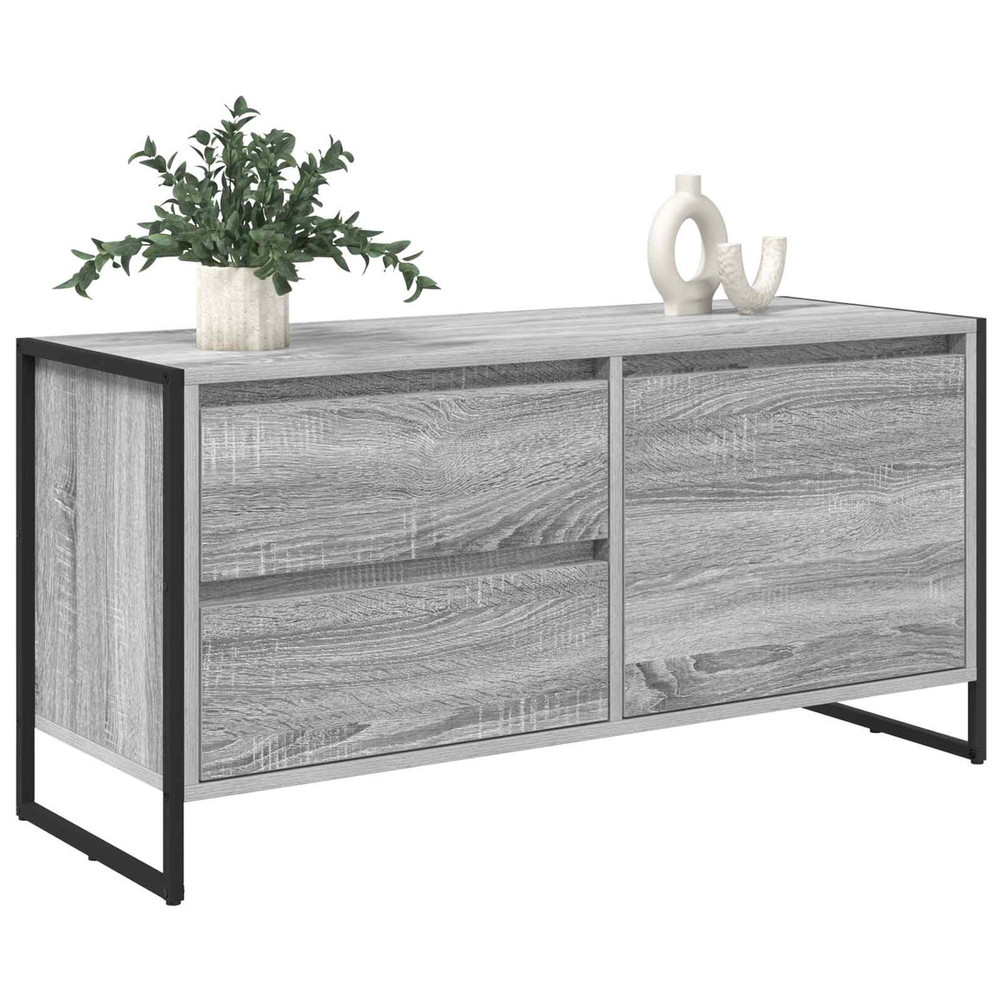 TV-Möbel Sonoma Grå TV-skåp med låda 100 x 36 x 49.5 cm