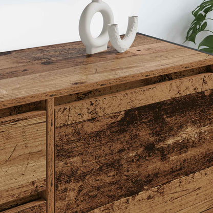 TV-Möbel Åldrat Trä TV-skåp med låda 100 x 36 x 49.5 cm