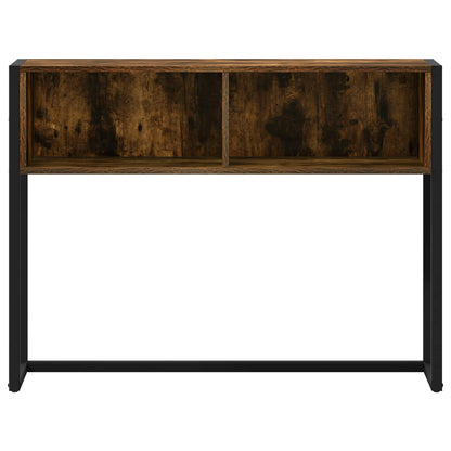 Avlastningsbord Konsollbord Rökfärgad Ek med lagring 100 x 36 x 75 cm