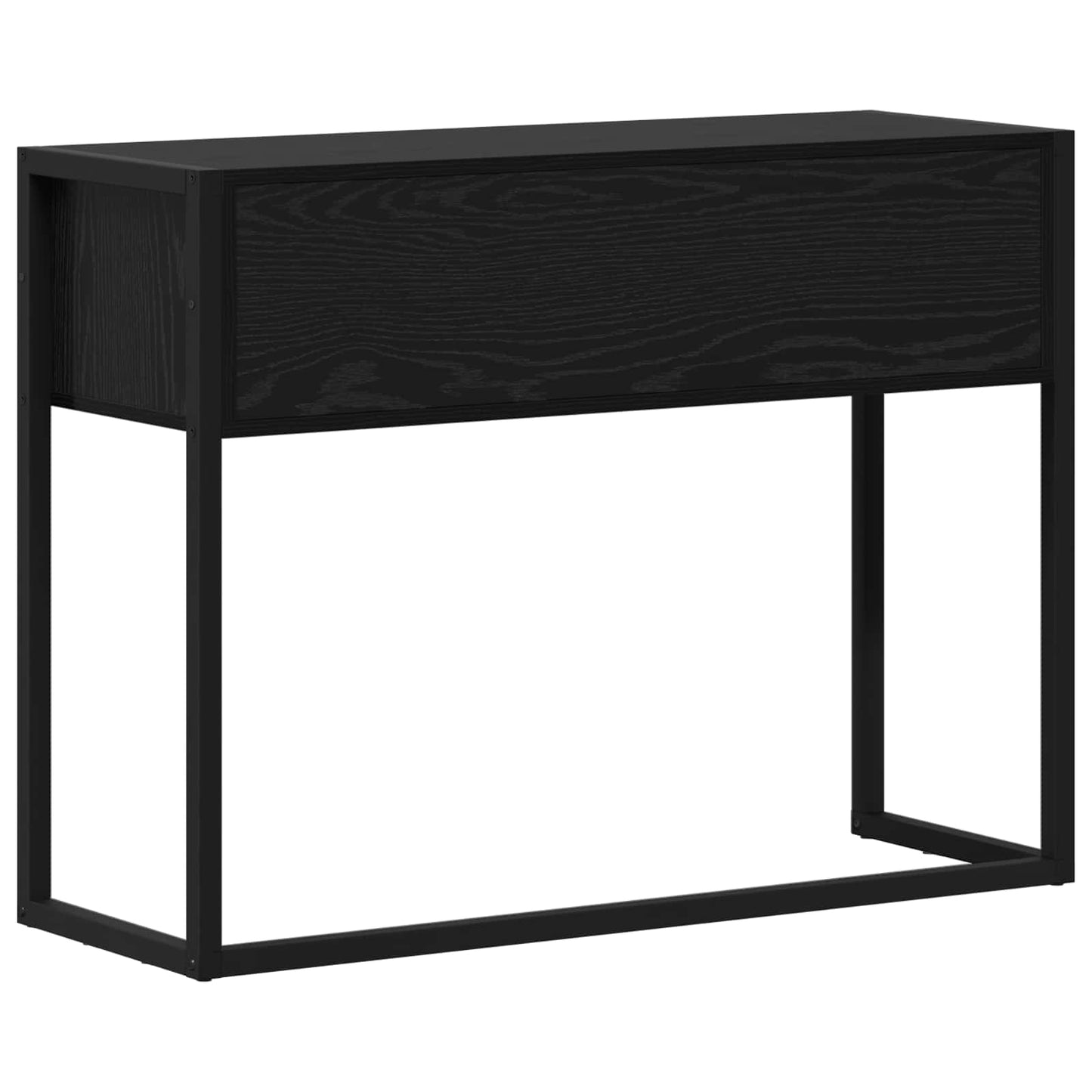 Sidobord Svart Ek med låda 100 x 36 x 75 cm