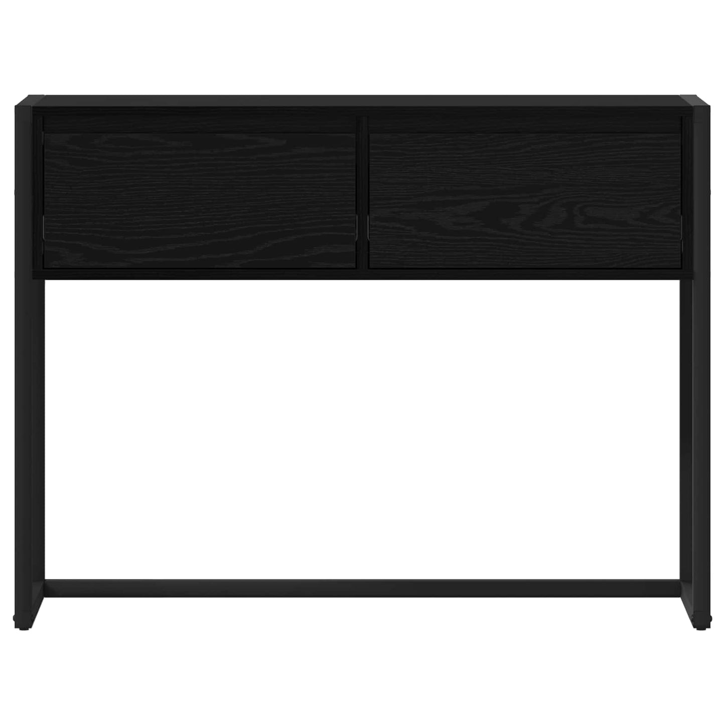 Sidobord Svart Ek med låda 100 x 36 x 75 cm