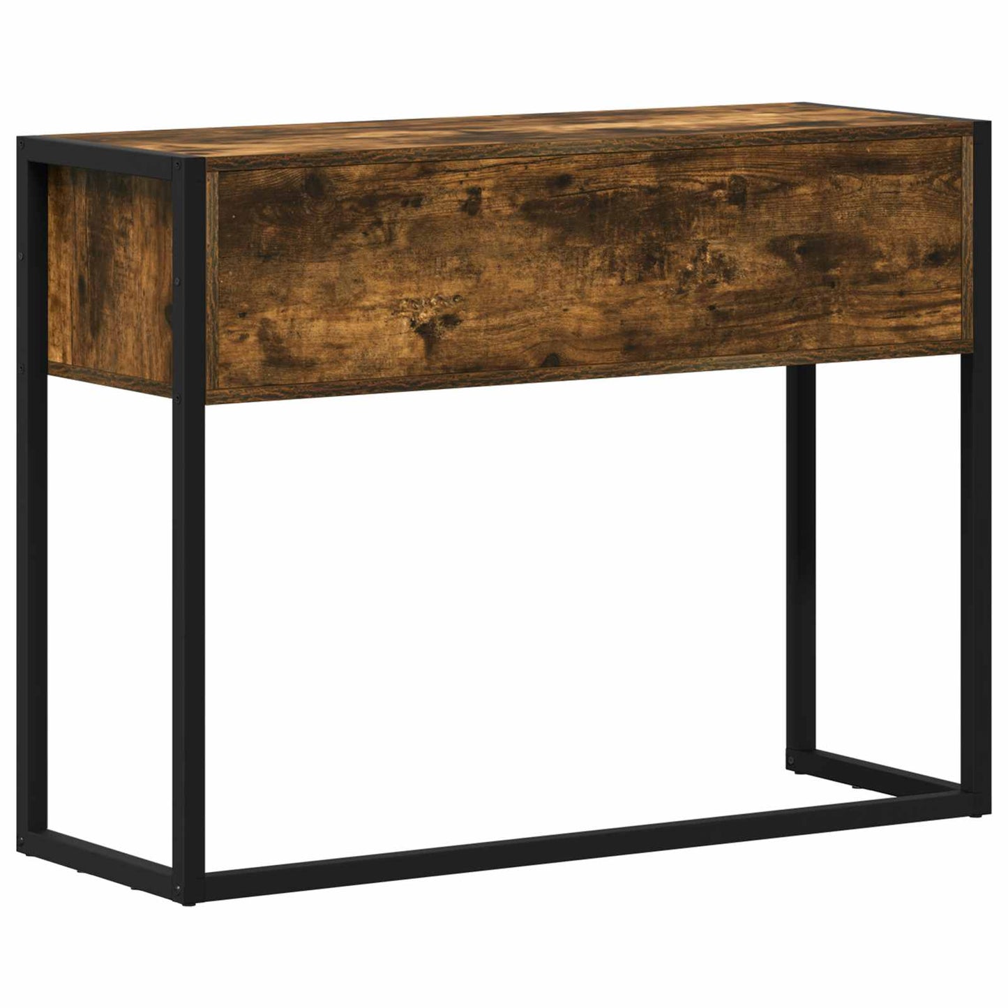 Sidobord Rökfärgad Ek med låda 100 x 36 x 75 cm