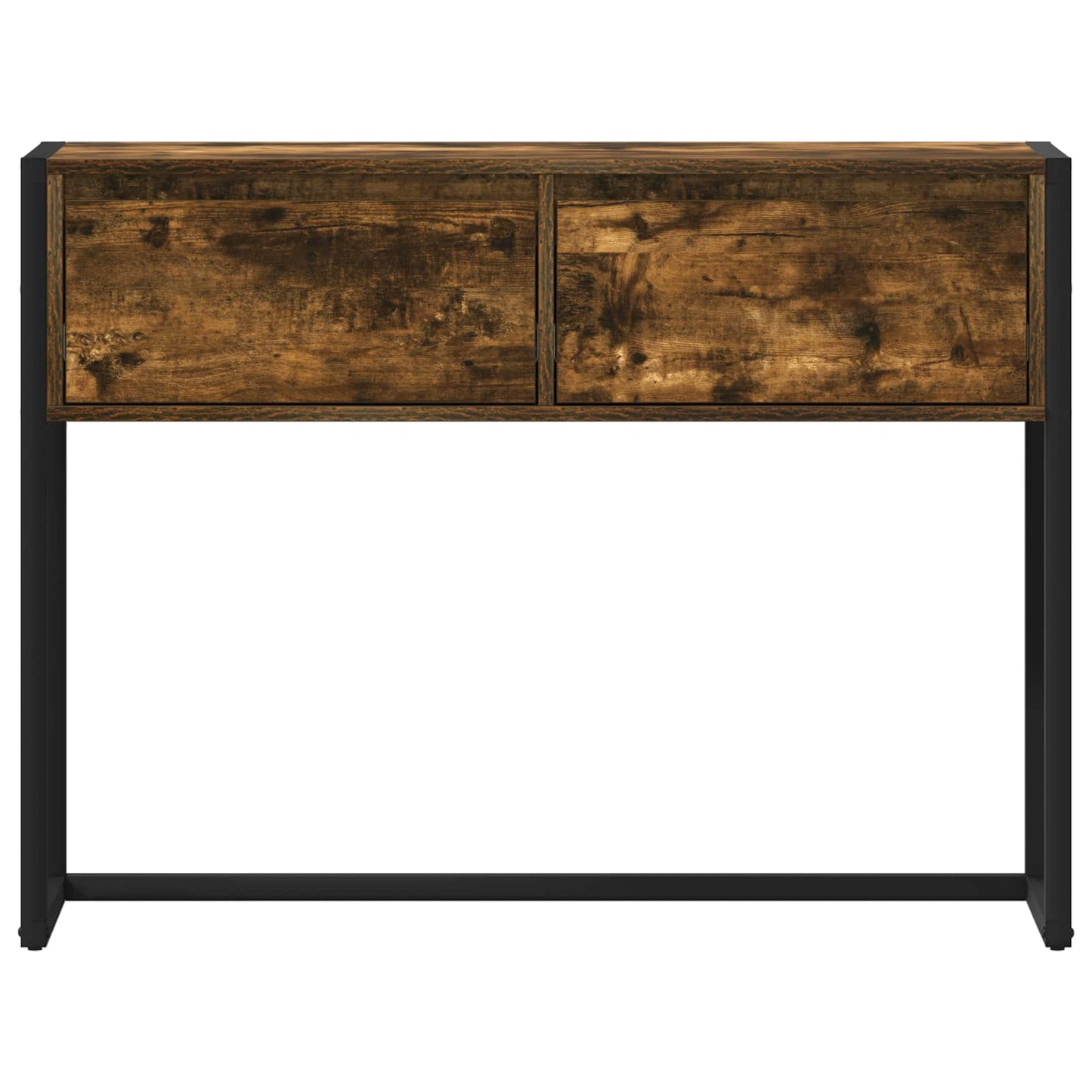 Sidobord Rökfärgad Ek med låda 100 x 36 x 75 cm