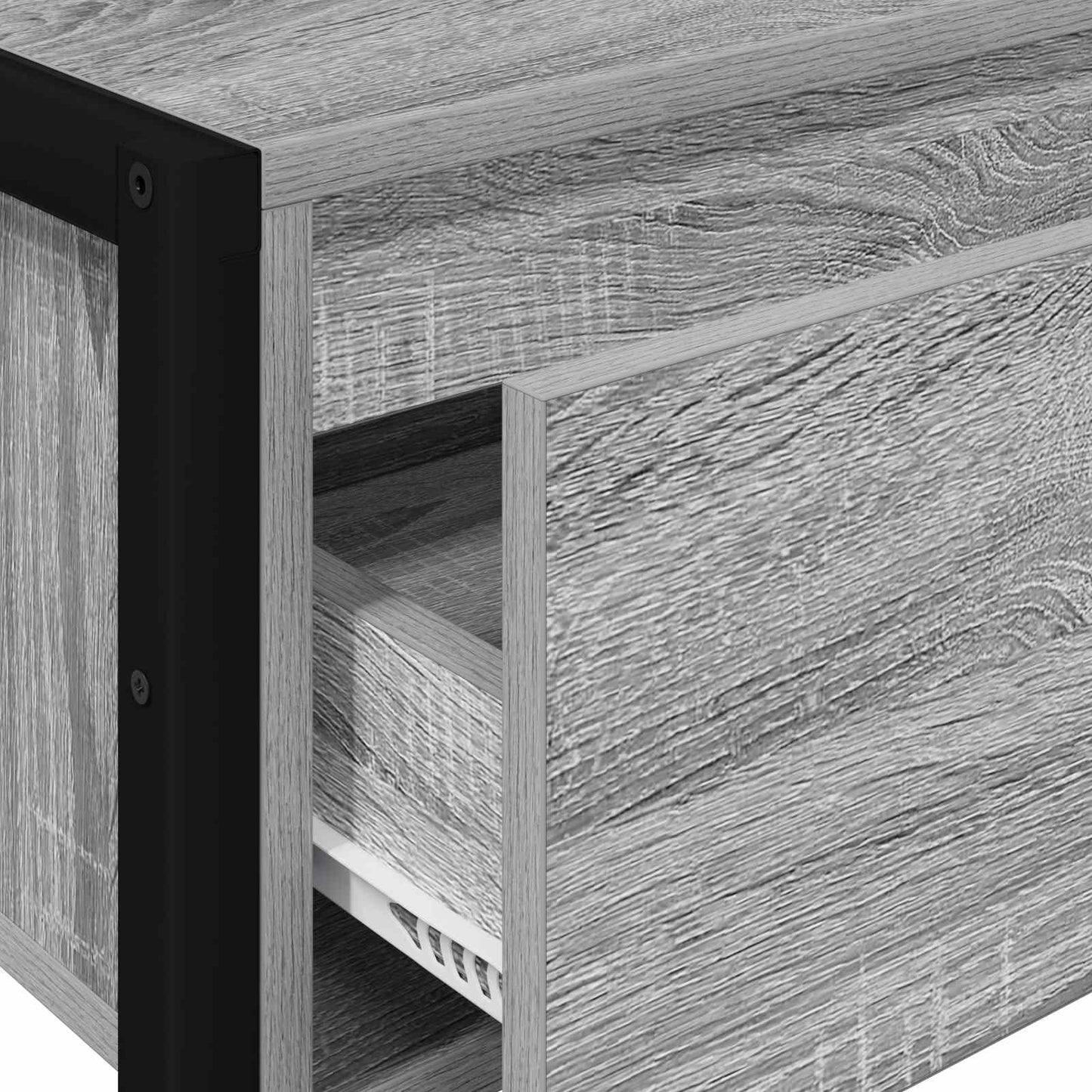 Sidobord Sonoma Grå med låda 100 x 36 x 75 cm