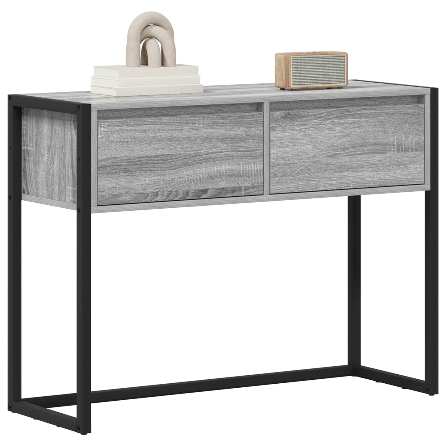 Sidobord Sonoma Grå med låda 100 x 36 x 75 cm