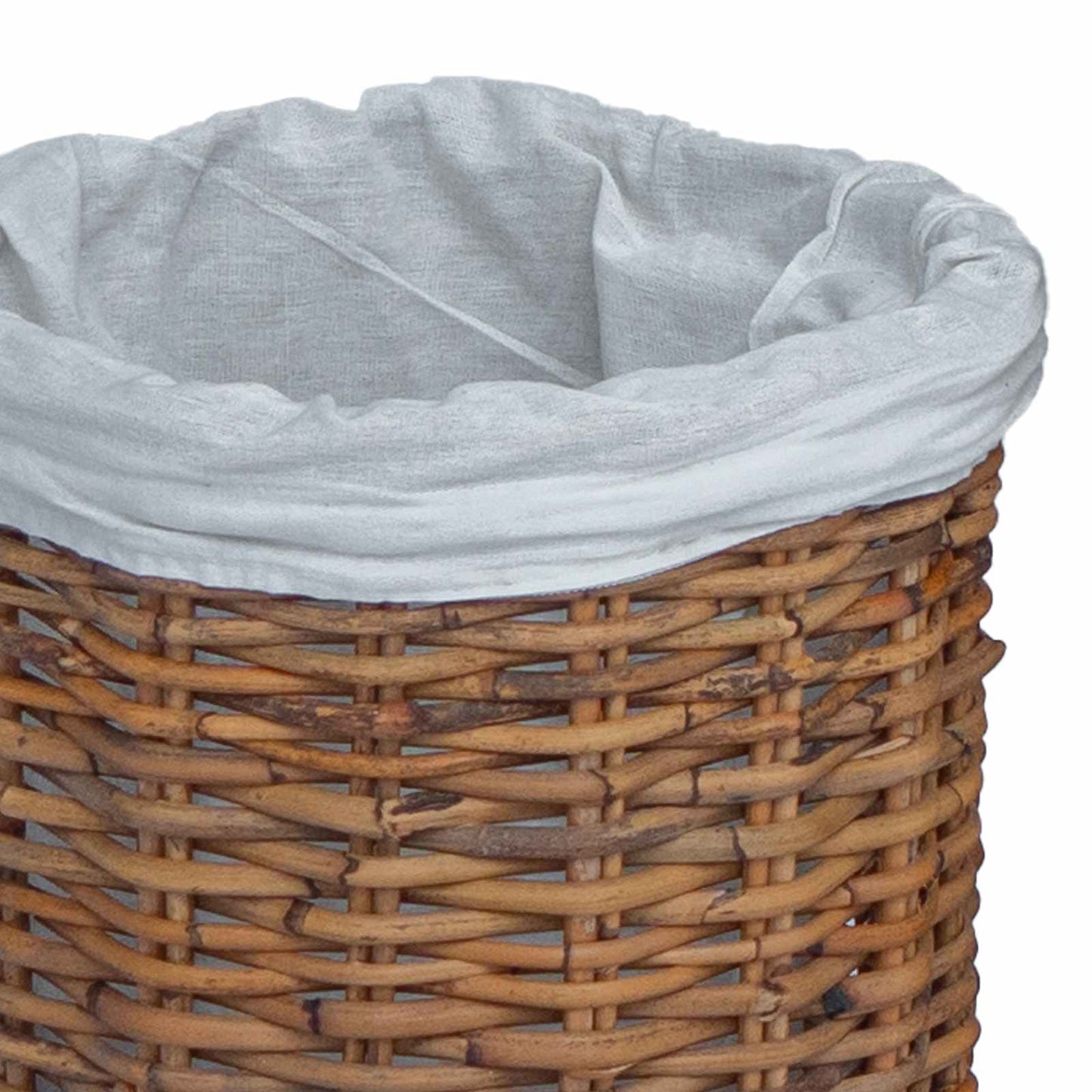 Tvättkorg 2 pcs Brun Kubu Rattan