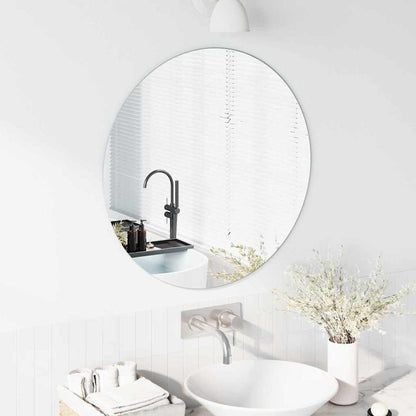 Väggspegel Rund Ø 70 cm härdat glas
