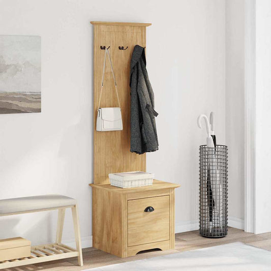 Hallmöbel med låda BODO Honung Brun 50 x 40 x 156,7 cm