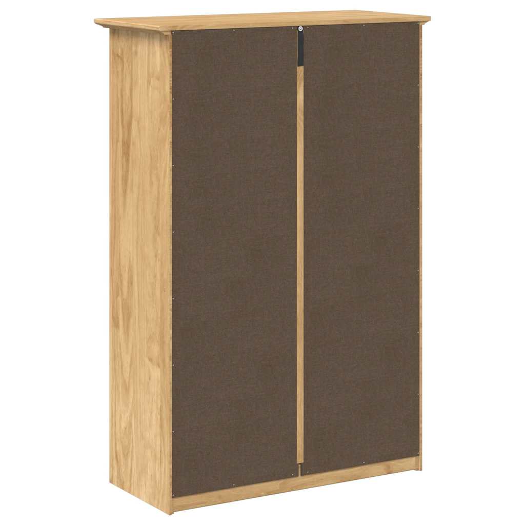Skoställ Brun BODO Honung 80 x 35 x 118 cm