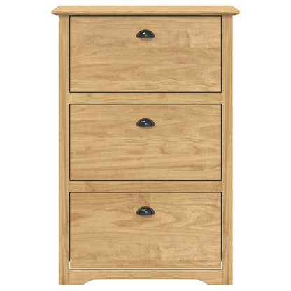 Skoställ Brun BODO Honung 80 x 35 x 118 cm