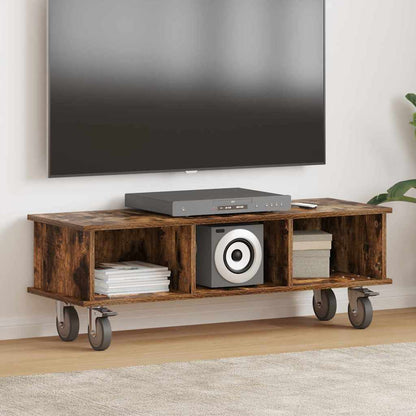 TV-Möbel Rökfärgad Ek TV-Bänk 100 x 35 x 35 cm
