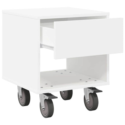 Sängbord Nattduksbord Vit 40,5 x 40 x 48 cm