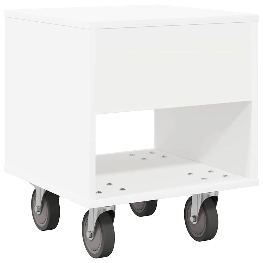 Sängbord Nattduksbord Vit 40,5 x 40 x 48 cm