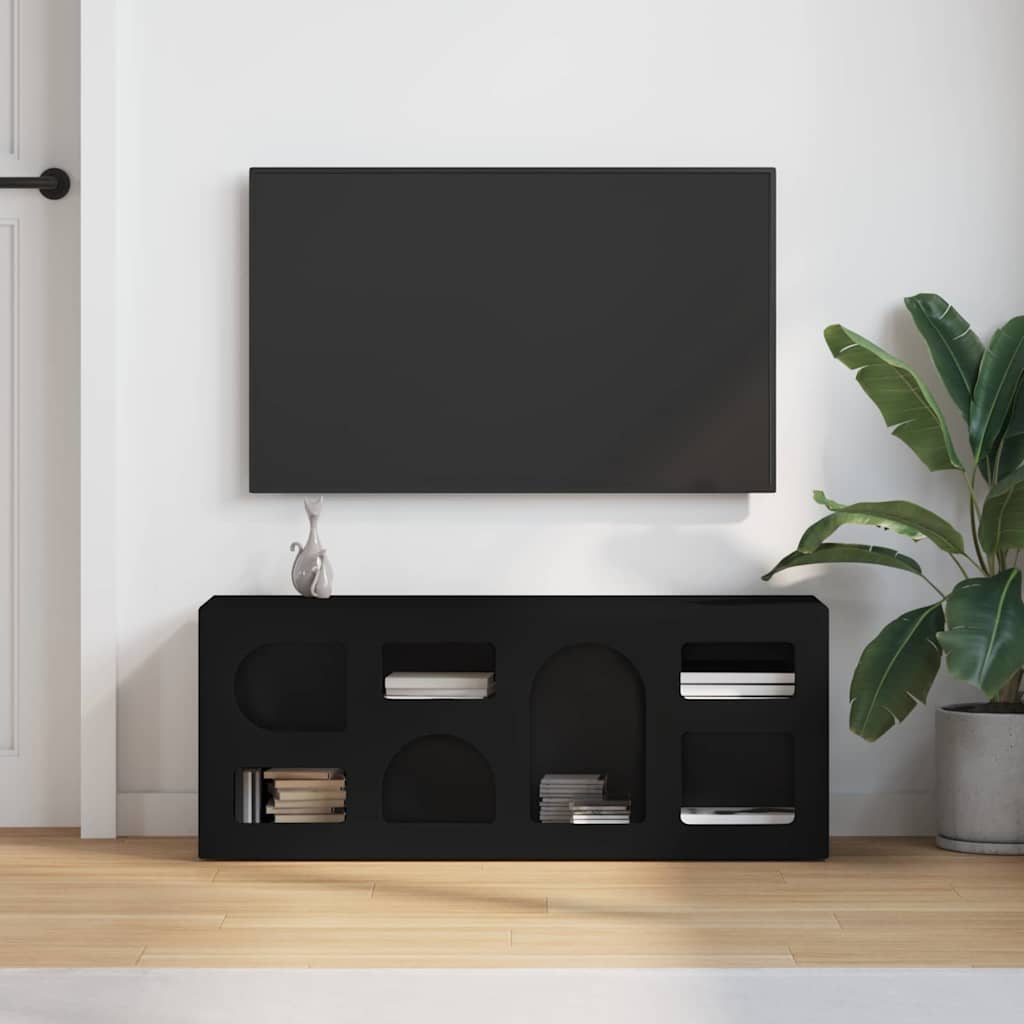TV-Möbel Svart TV-skåp 100 x 35 x 40 cm
