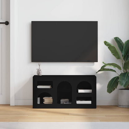 TV-Möbel Svart TV-skåp 80 x 35 x 40 cm