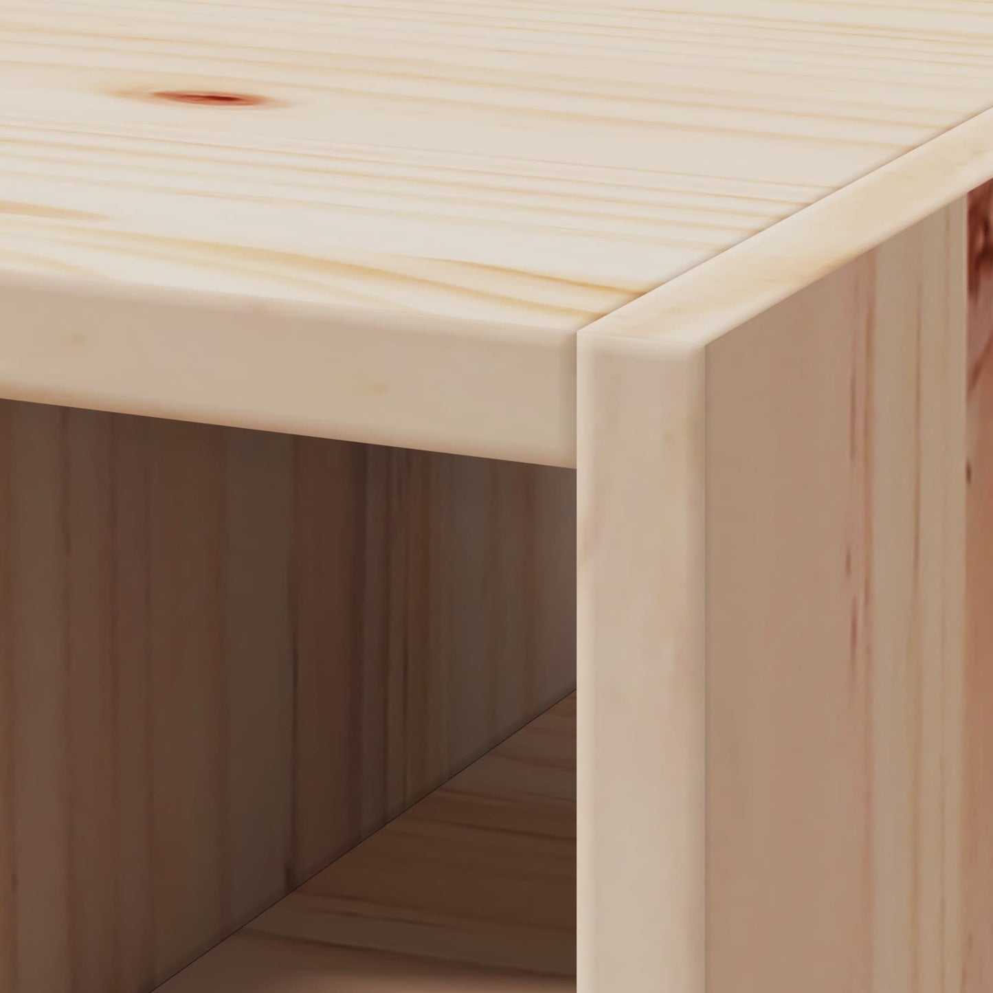 Vinställ 2 pcs Naturfärg 56 x 25 x 56 cm Massiv furu