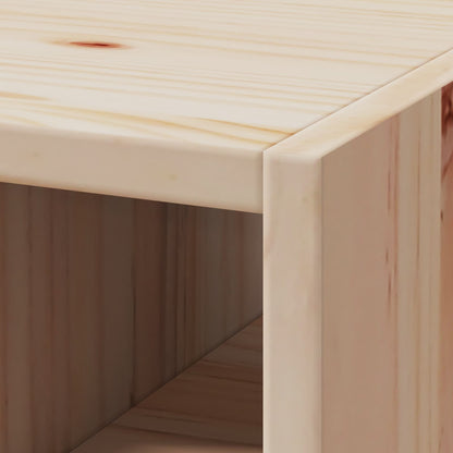Vinställ 2 pcs Naturfärg 56 x 25 x 56 cm Massiv furu