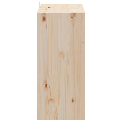 Vinställ 2 pcs Naturfärg 56 x 25 x 56 cm Massiv furu