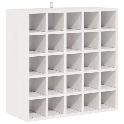 Vinställ 2 pcs Vit 56 x 25 x 56 cm Massiv furu
