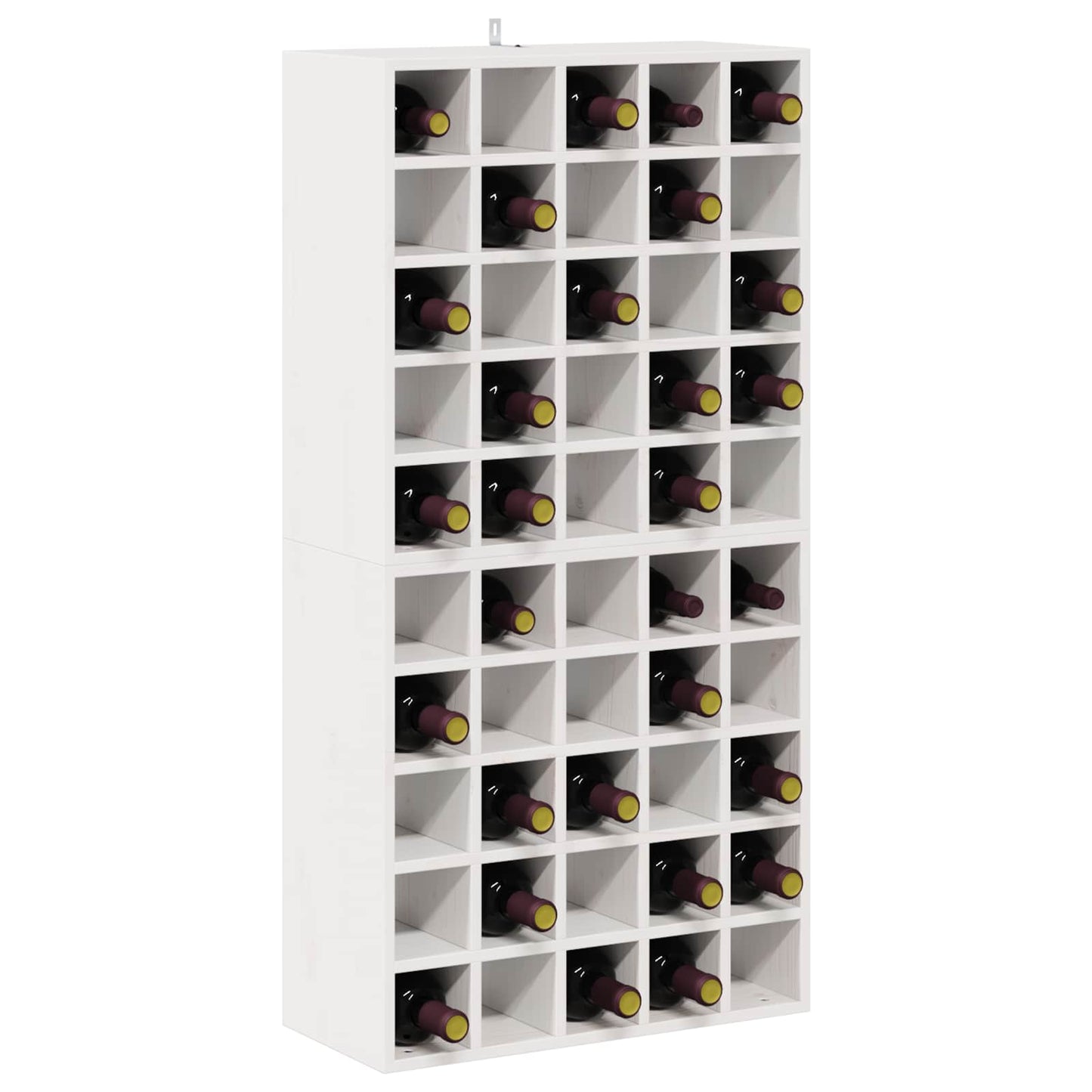 Vinställ 2 pcs Vit 56 x 25 x 56 cm Massiv furu