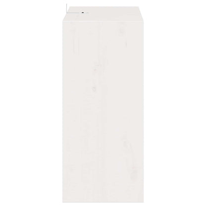 Vinställ 2 pcs Vit 56 x 25 x 56 cm Massiv furu