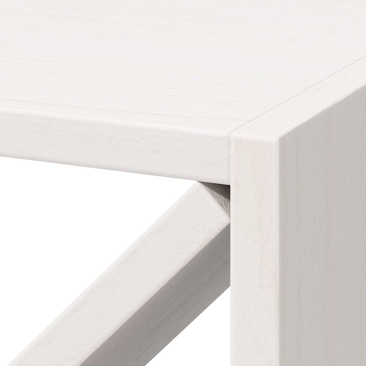 Vinställ 2 pcs Vit 62 x 25 x 62 cm Massiv furu