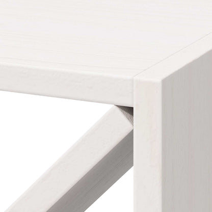 Vinställ 2 pcs Vit 62 x 25 x 62 cm Massiv furu