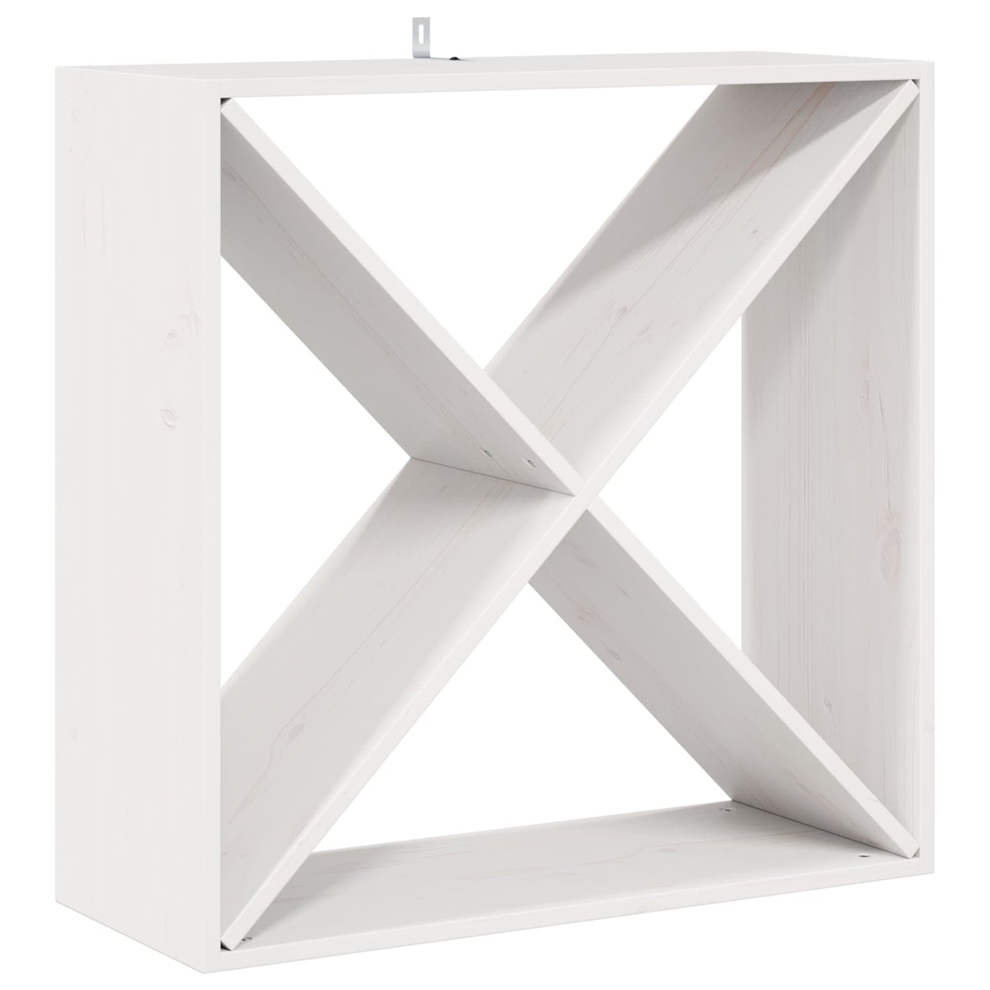 Vinställ 2 pcs Vit 62 x 25 x 62 cm Massiv furu