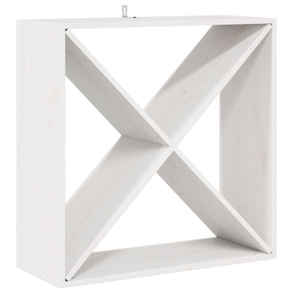 Vinställ 2 pcs Vit 62 x 25 x 62 cm Massiv furu